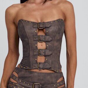 Outcast Rodeo Top Chocolate Size M